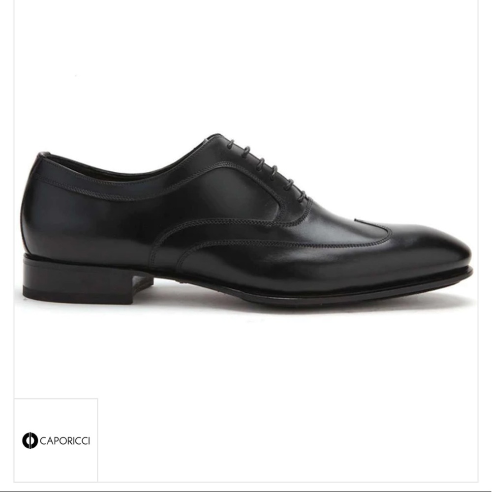 Caporicci 9919 Wingtip Oxfords Black